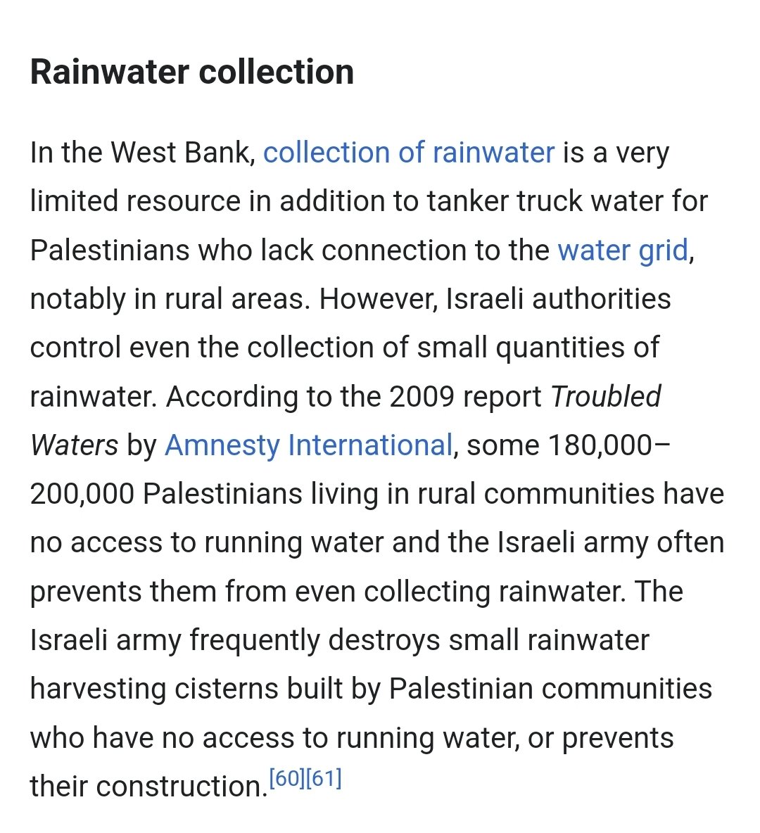 @badPizza19 @arsthegod @shabrawy_202 @KnockingSex @TheOmniLiberal israel SELLS gaza a very limited supply of water

israel also doesn't allow water from the owb to be transported to gaza, while israel's extracted 80% more water from the owb than their max oslo agreement

& according to israel, they own rainwater—so palestinians can't collect it