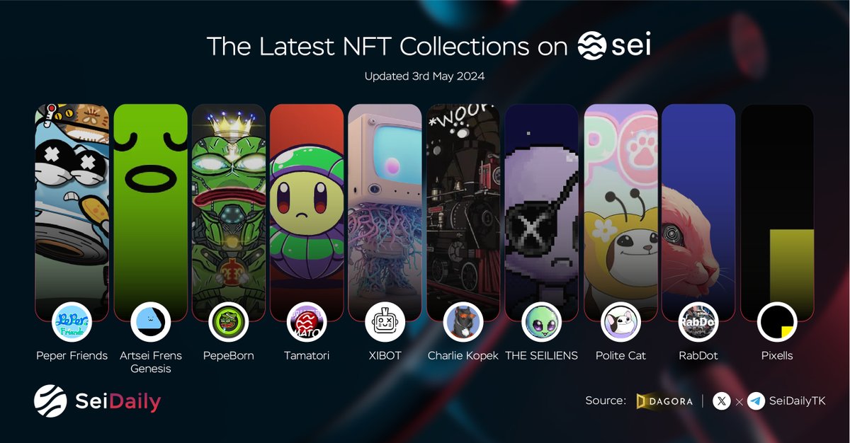 🔥The Latest NFT Collections on Sei

<a href="/PeperFriends/">Peper Friends🧻</a> 
<a href="/artseixyz/">artsei</a> 
<a href="/SEIPepeBorn/">PepeBorn</a> 
<a href="/TamatoriNFT/">Tamatori🐉</a> 
<a href="/XIBOT_AI/">XIBOT.AI</a> 
<a href="/SeiCharliekopek/">Cryptobise</a> 
<a href="/TheSeiliens/">Seiliens</a> 
<a href="/Politecat_ton/">Polite Cat</a> 
<a href="/rabbiiiitnft/">Rabbiiiit</a> 
<a href="/pixellsnft/">Pixells</a>