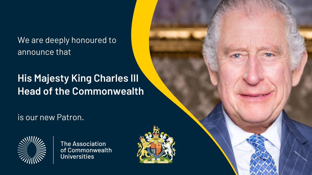 We are deeply honoured to announce that His Majesty King Charles III, Head of the Commonwealth is our new Patron. buff.ly/4bmMxdB @RoyalFamily