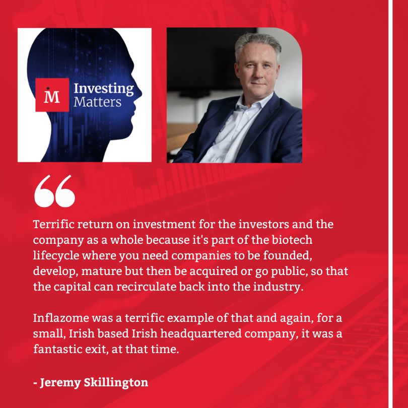 Find out how Jeremy Skillington became the CEO of @PoolbegPharma, biotech and pharma investing, the importance of data and patents and much more in the latest Investing Matters Podcast episode. Listen here 🎧 ⬇️ open.spotify.com/episode/3TQOUb… #Investing #POLB #Biotech #Pharma