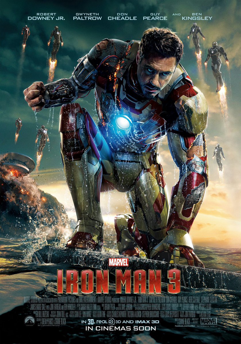 🎬MOVIE HISTORY: 11 years ago today, May 3, 2013, the movie ‘Iron Man 3’ opened in theaters!

@RobertDowneyJr #GwynethPaltrow #DonCheadle #GuyPearce #RebeccaHall #StephanieSzostak #JamesBadgeDale @Jon_Favreau #BenKingsley #TySimpkins #MiguelFerrer #JennaOrtega #ShaneBlack #Marvel