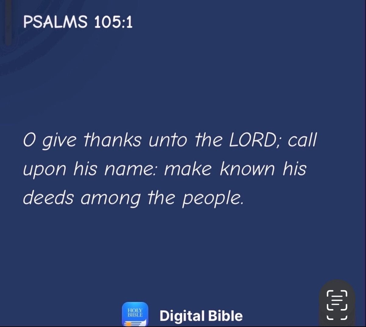 Psalms 105:1
'O give thanks unto the LORD: call upon his name: make known his deedsamong the people.'

#BlessedAndThankful
#MCGICares