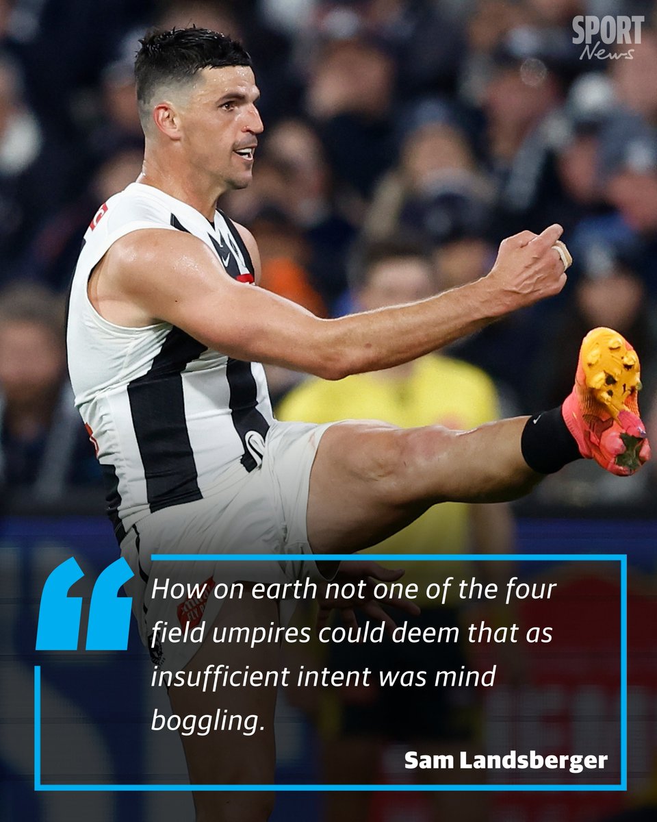Was Scott Pendlebury lucky not to be called for insufficient intent last night? @SamLandsberger gives his take in the Early Tackle: bit.ly/3y8uU3a