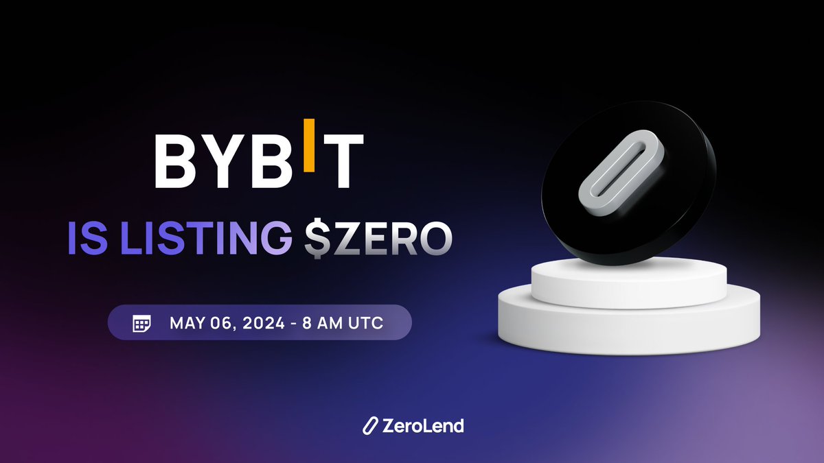 Bit by bit, $ZERO will be on Bybit.

🚀 Bybit is listing $ZERO

Trading goes live on May 06, 08 am UTC. #BybitListing #BybitSpot

announcements.bybit.com/en/article/byb…
