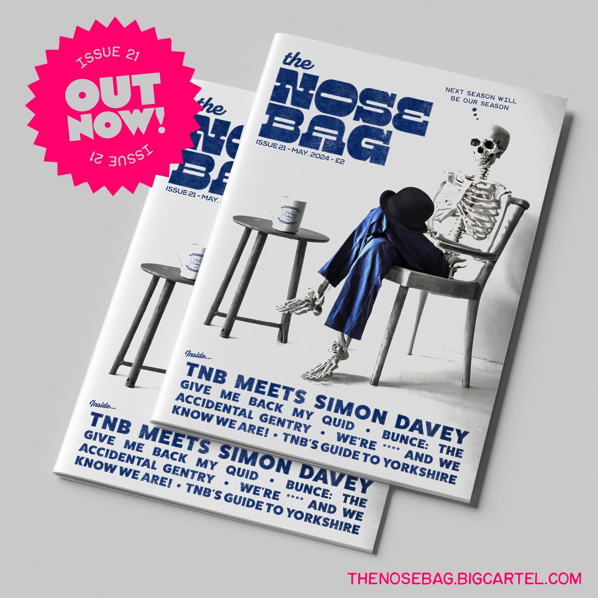 The artwork for Issue 21 of The Nosebag fanzine 😅😭
thenosebag.bigcartel.com
#pnefc #nineohnine