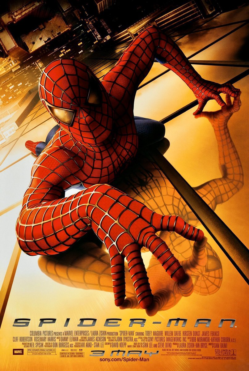 🎬MOVIE HISTORY: 22 years ago today May 3, 2002 the movie 'Spider-Man' opened in theaters!

#TobeyMaguire #WilliamDafoe #KirstenDunst #JamesFranco #CliffRobertson #RosemaryHarris #JKSimmons @JoeManganiello #BillNunn #MichaelPapajohn @ElizabethBanks #BruceCampbell @RealLucyLawless