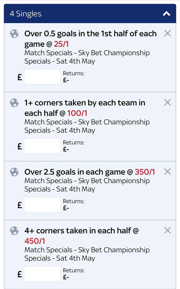 👀👀 450/1 TIP TODAY & £30 FREE BETS ➡️➡️ YOU WILL NEED A SKY BET ACCOUNT FOR THIS !! GET 1 READY Find these under competition specials, championship 👉⚽️ Make one here 👉👉 bit.ly/SB-30-In-FreeB… ⚡️⚡️ BET £10 GET £30 IN FREE BETS 🔔🔔 18+ | Begambleaware #ad