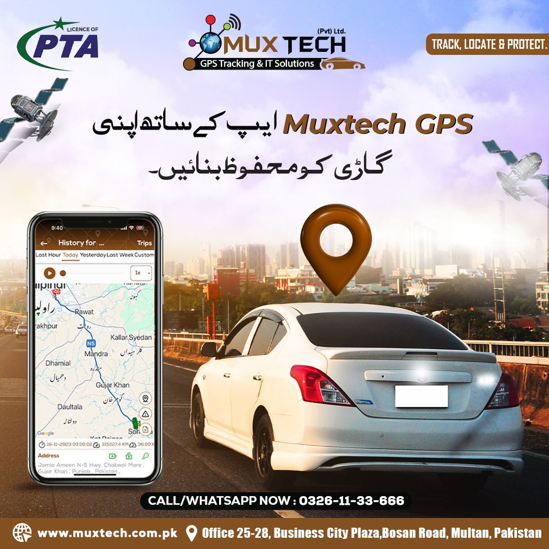 Never lose your ride!  Muxtech GPS keeps your car close at hand, wherever you roam.

#CarTracking #VehicleSecurity #GPSMonitoring #FleetManagement #TrackAndTrace #AutoSafety #LocationServices #DriveSafe #RealTimeTracking #SecureYourRide