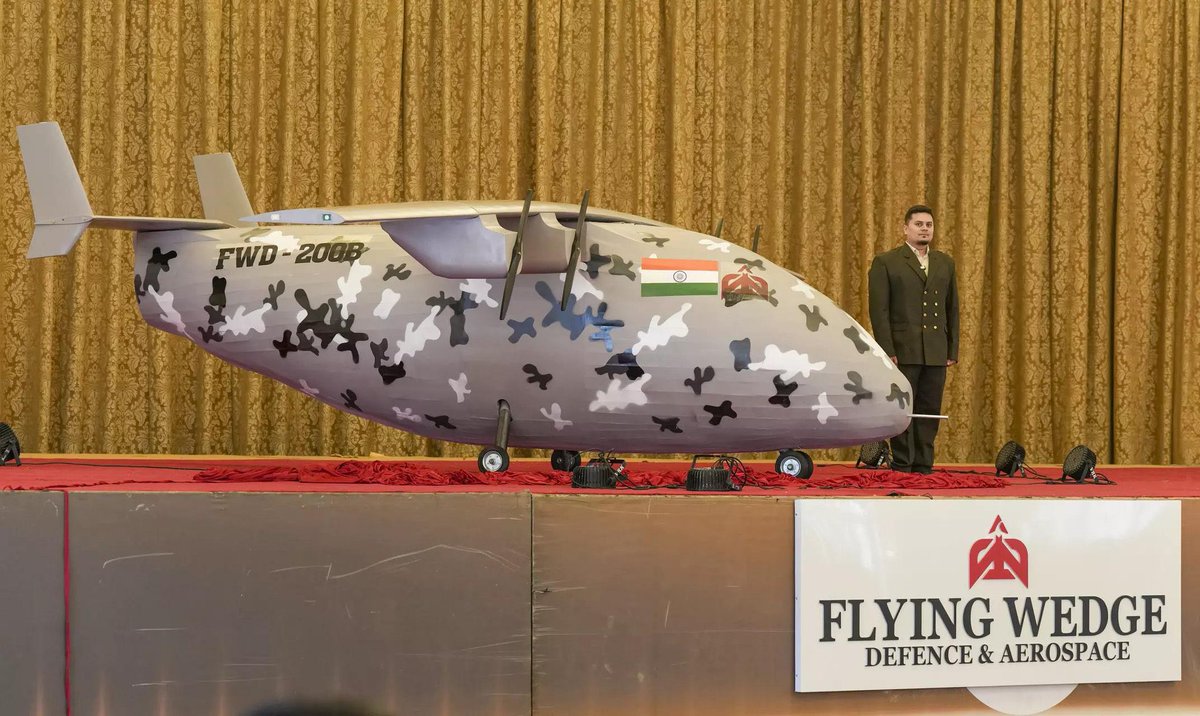 Specs as quoted 
Wing span8m
Length6m
MTOW 498Kgs
Payload(optical+ weapon):
Payload (Fuel)100 kgs
Endurance12-20 hours
PowerplantGasoline engine
Propeller24x10 inch x 4
Max speed 370kmph
Radius of action200kms
Service ceiling12000 ft AMSL
Operational altitude9000 ft AMSL