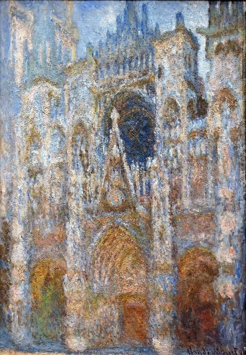 Rouen Cathedral, Magic in Blue 1894 linktr.ee/monet_artbot