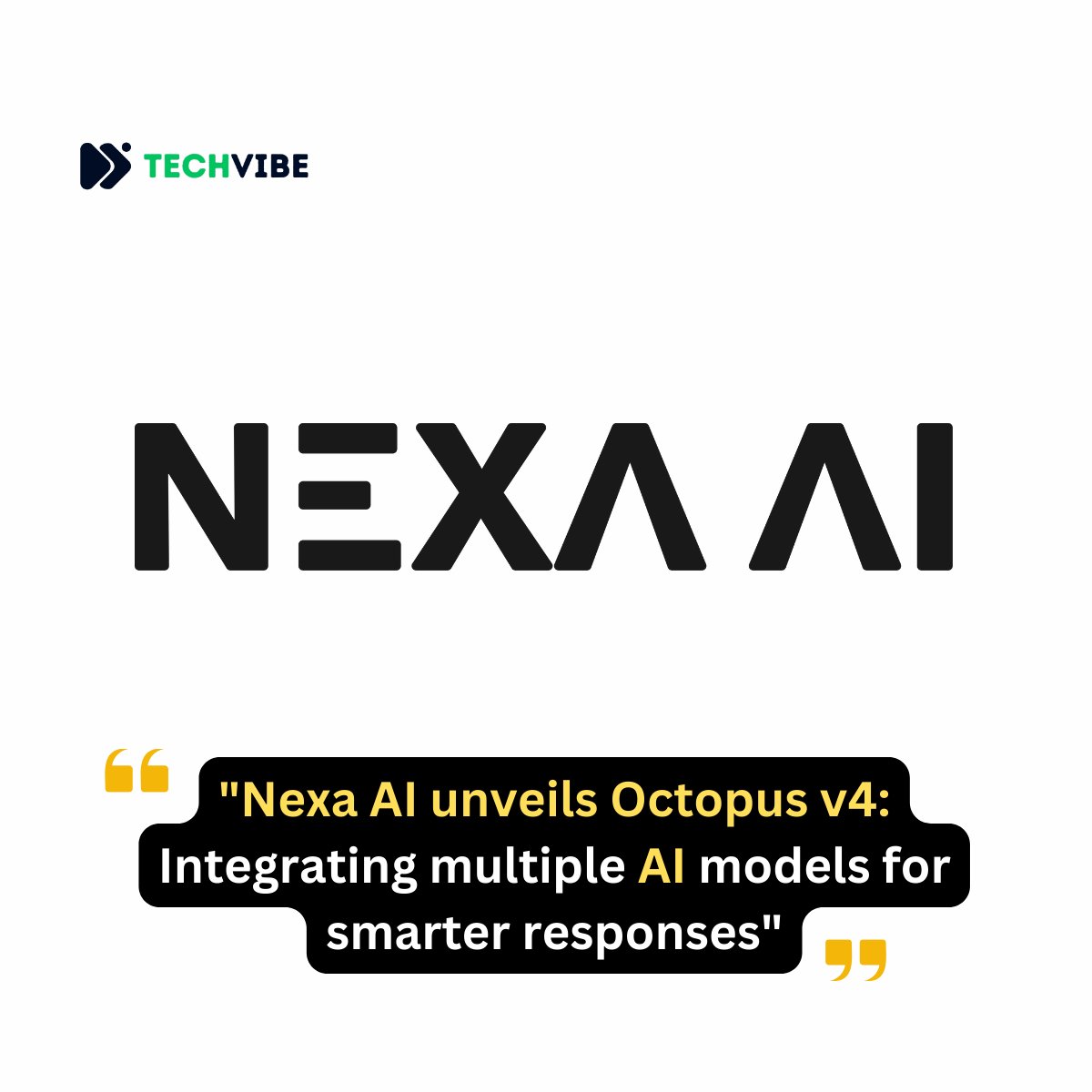 Nexa AI introduces Octopus v4, a cutting-edge approach employing functional tokens to seamlessly integrate various open-source AI models, optimizing performance and enhancing response quality. more: t.ly/7Ysrk #NexaAI #AI #Octopus4 #AInews