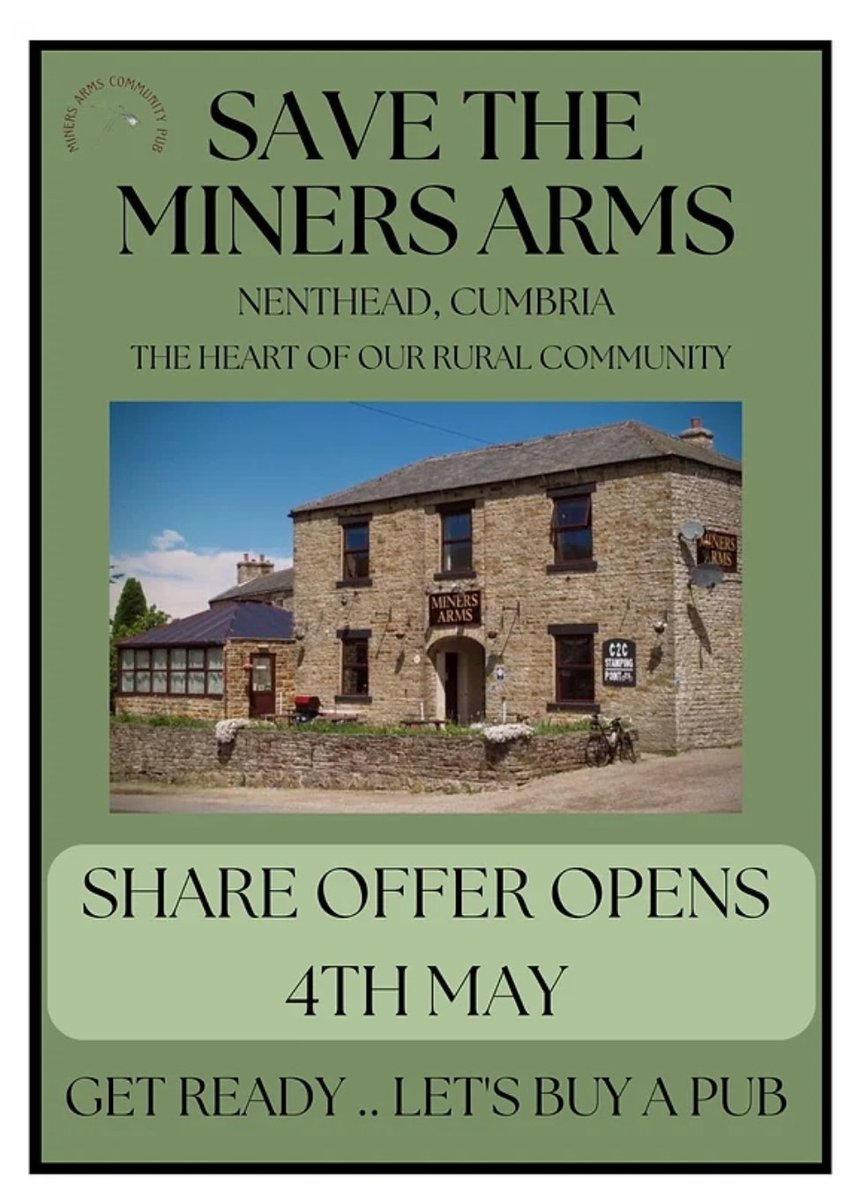 Good morning @minersarmsnent 🥳 Today's the day! #Letsbuyapub Can you buy shares online?