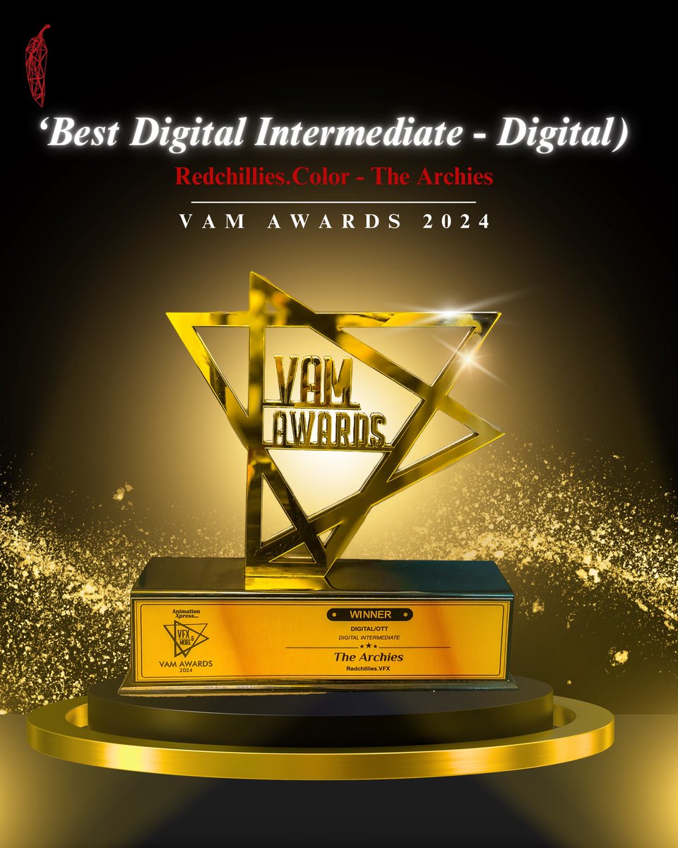 Wow, what a night! 🏆✨🌶️ We have won an incredible 7 AWARDS in VAM 2024, in various technical departments, including Redchillies.Color bagging the award for ‘Best Digital Intermediary’ on Digital! This is a moment of immense pride for us all. Huge congratulations to the…