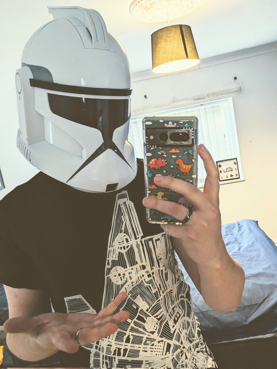 Happy Star Wars Day n'that! So glad to have found my Clone Trooper Helmet during the house move 😂