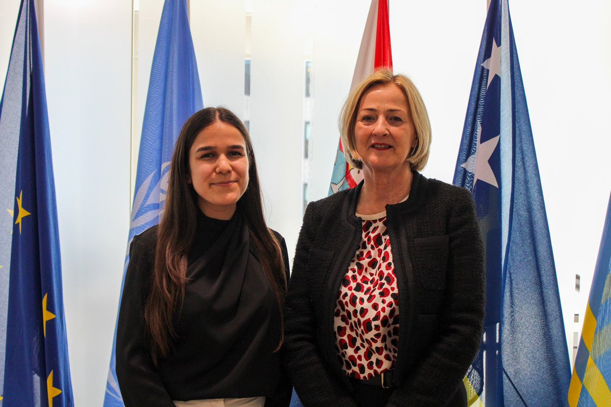 Yesterday I met with Ambassador Joke Brandt, who is the Permanent Representative of the Netherlands to the United Nations 🇺🇳 🇳🇱 Her advice to fellow youth advocates: We need to stop talking about youth as if they are the future, youth are the present and they need to grab it 💪🏼