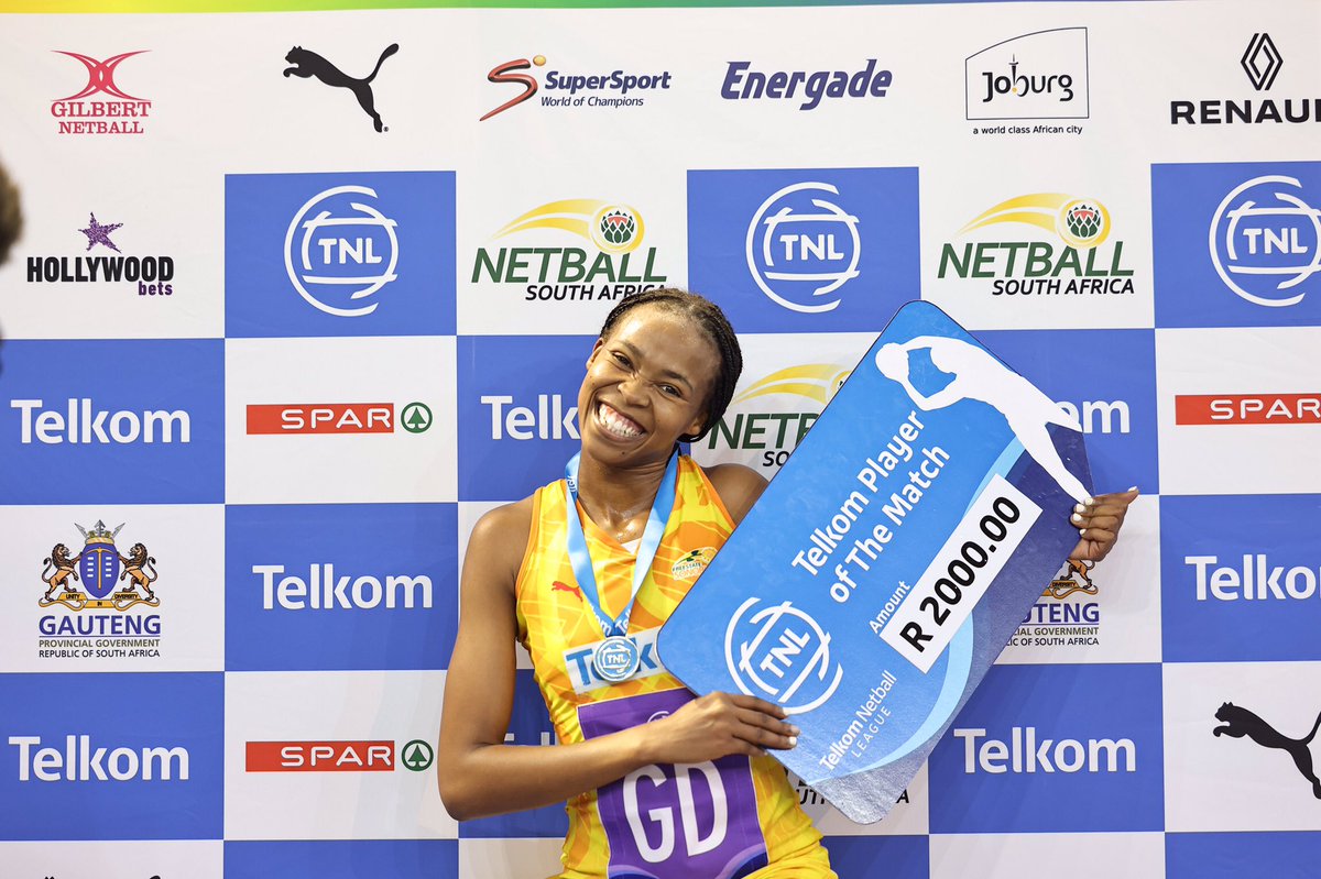 #TelkomNL Player of the match Sonoblomo GD - Sizeka Adoons 🏆😃💯  

#TelkomNL | #TNLisBack | #netballsouthafrica