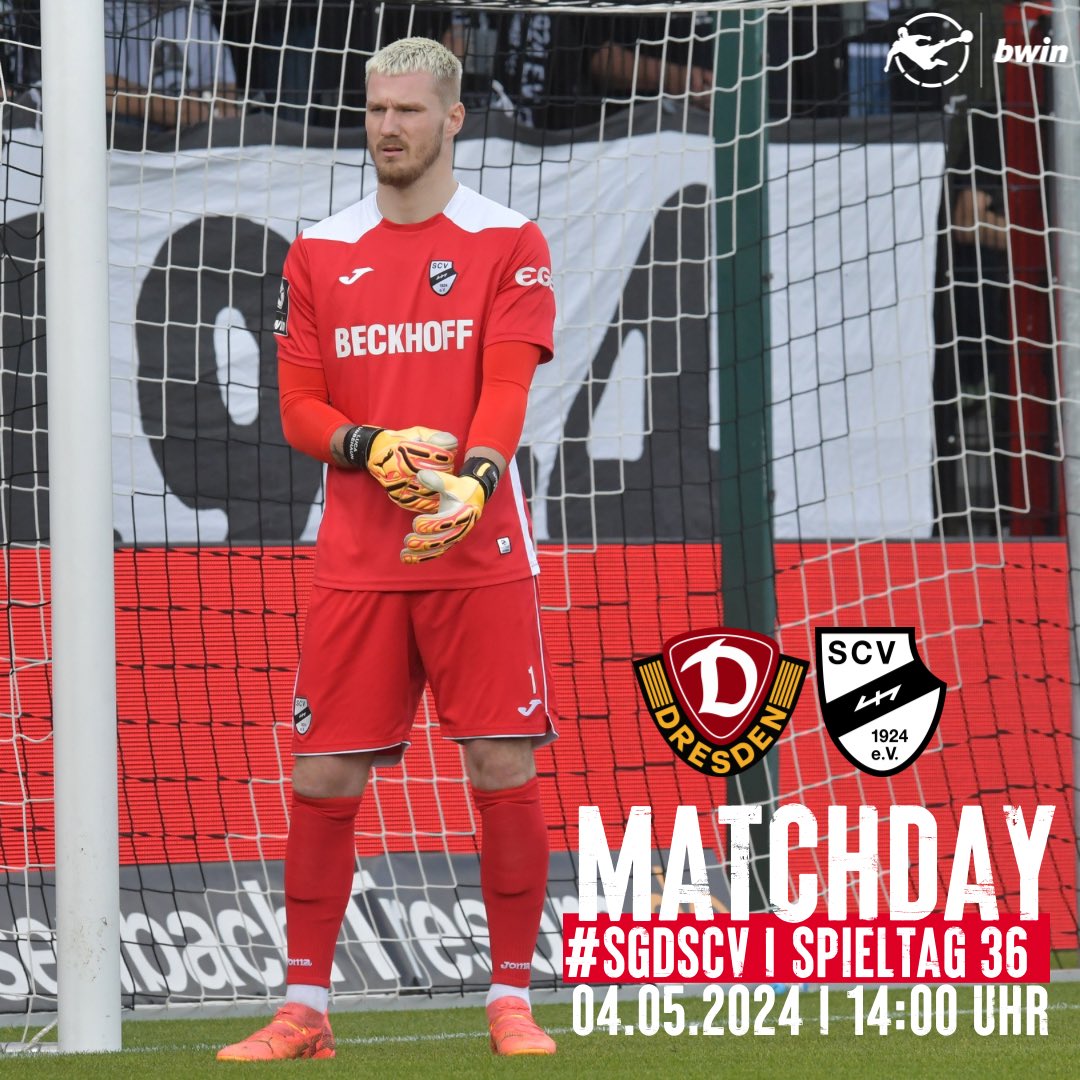 MATCHDAY!⚫️⚪️

Unsere Jungs sind um 14 Uhr zu Gast bei Dynamo Dresden! Das wird ein richtig heißer Tanz!

#scverl #3liga #zeigtsuns #fu3ball #SGDSCV