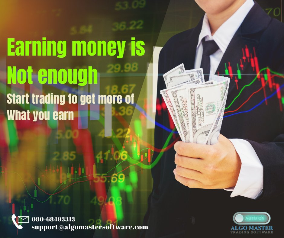 Earning money is just the beginning. Ready to take it further? Start trading to multiply your earnings. It's about leveraging what you have to achieve more. 
To learn more today! Visit
Website: algomastersoftware.com/stock-trading-…
#AutomatedTrading #ManualTrading #KnowledgeIsPower