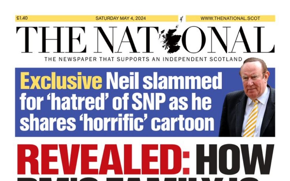 Quite a relief to see that, unlike that Nat folk singer on the BBC earlier this week, the SNP’s very own in-house Beano rag does know who I am. Phew! And now, thanks to the Beano, so do I! Tho if this is an “exclusive” it must be a VERY slow news day (the Nat Beano doesn’t report…