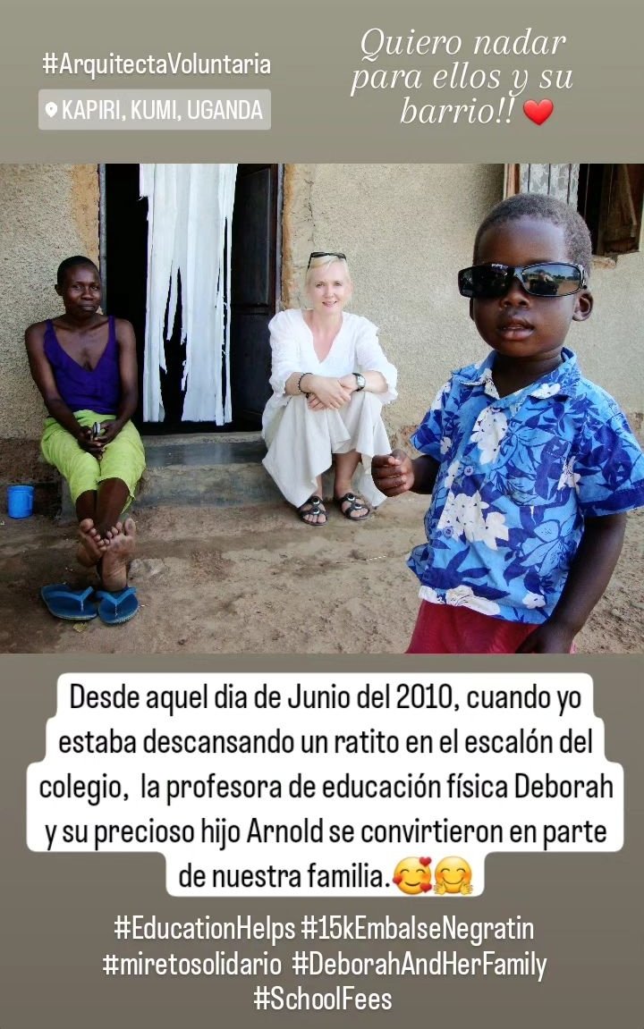 MRegitko's tweet photo. #miretosolidario #1dejunio #natación #15kEmbalseNegratin #Granada #embalsenegratín #geoparquedegranada #nataciónsolidaria #brazadassolidarias #educaciónuganda #familia #Uganda #DeborahAndHerFamily #TjTraining https://t.co/hR31Vqq99X