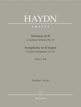 Haydn's final symphony, 104 was premiered on this very day in 1795 at the King's Theatre    

The premiere was a success; Haydn wrote in his diary 'The whole company was thoroughly pleased and so was I. I made 4000 gulden on this evening: such a thing is possible only in England'