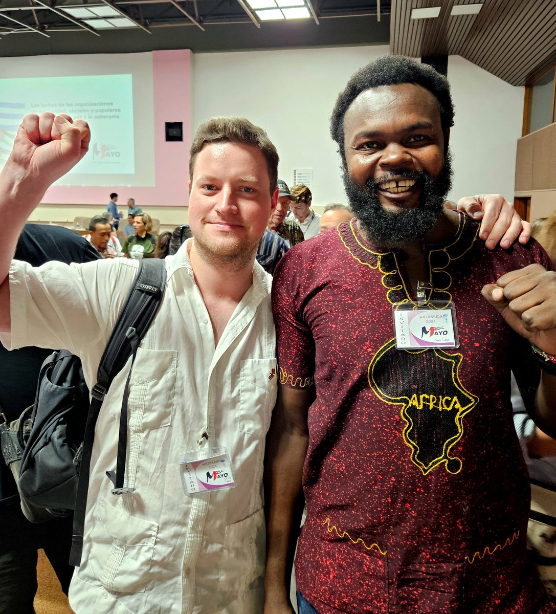 By chance, I also ran into @BookerBiro, the National Vice Chairperson and National Organizing Secretary of @CommunistsKe! We got to talk a bit about the situation in Norway and Scandinavia, as well as party-to-party communication.