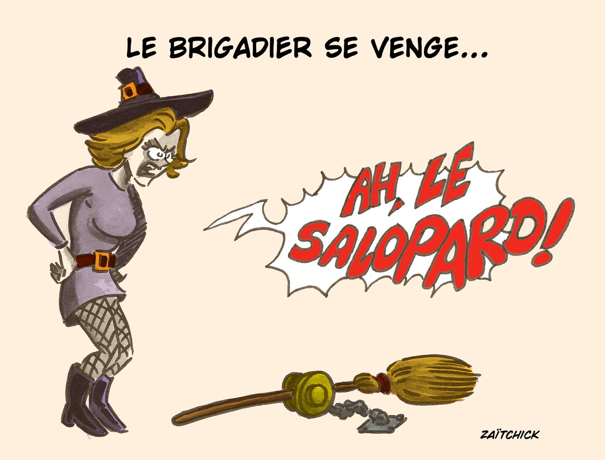 Le #DessinDePresse de Zaïtchick : Le Brigadier se venge
Retrouvez les dessins de Zaïtchick sur : blagues-et-dessins.com
#DessinDeZaitchick #ActuDeZaitchick #Humour #LeBrigadier #SuperHérosPatriotique #Sorcière #Magicienne #Magie #PouvoirMagique #BalaiMagique #Vengeance