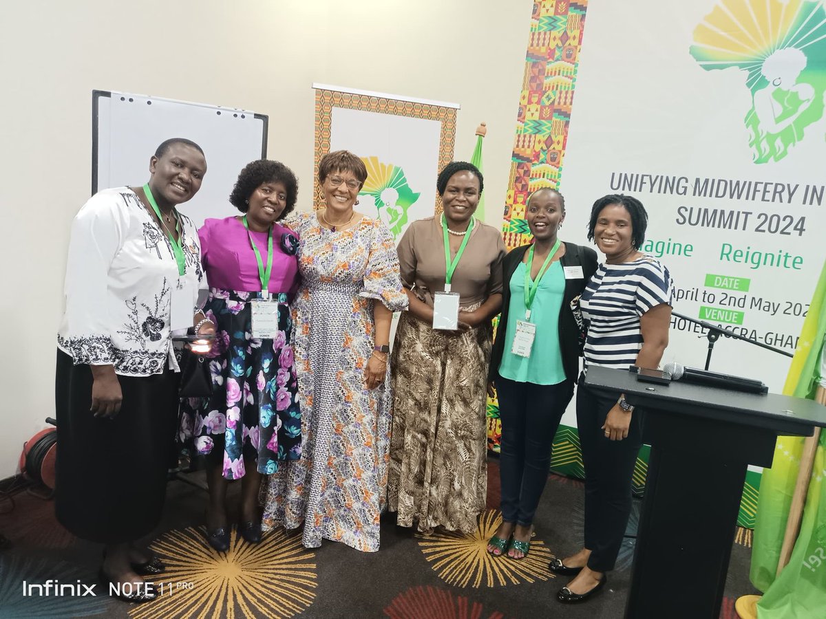 The National Midwives Association of Uganda joins midwives from Africa in Accra_ Ghana to deliberate on the need for the unifying voice under the theme 'Reimagine, Reignite, Rise' #ProfPiusOkong was part of the delegation from Uganda deliberating on unifying midwifery in Africa.