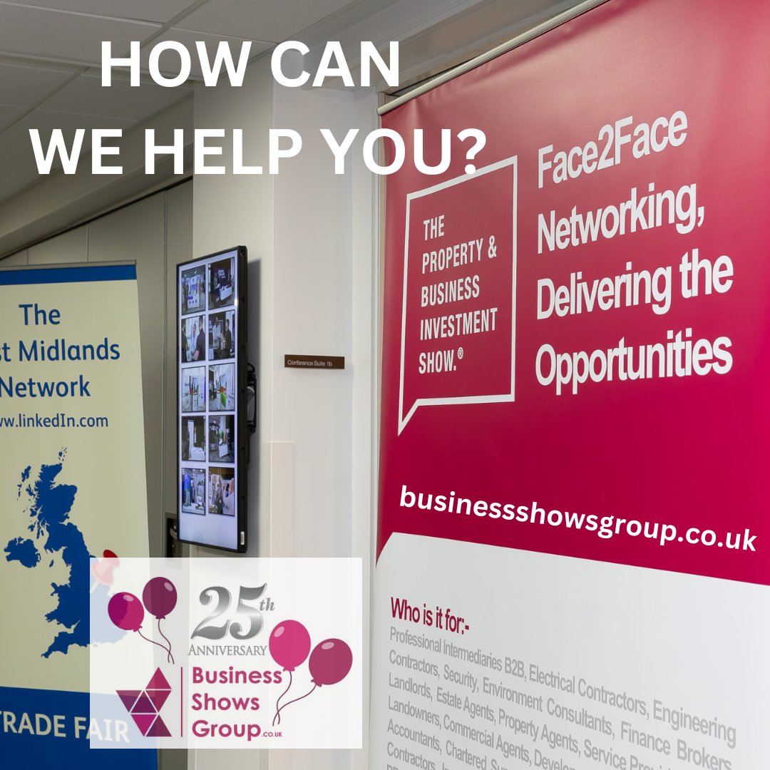 We're here to support EVERY business, delegate and exhibitor @EastMidsExpo & @PropertyBizShow. How can we help you? bit.ly/3HDDLLz #EastMidsHeadsUp, #NetworkingEvents, #Property, #Construction, #Business