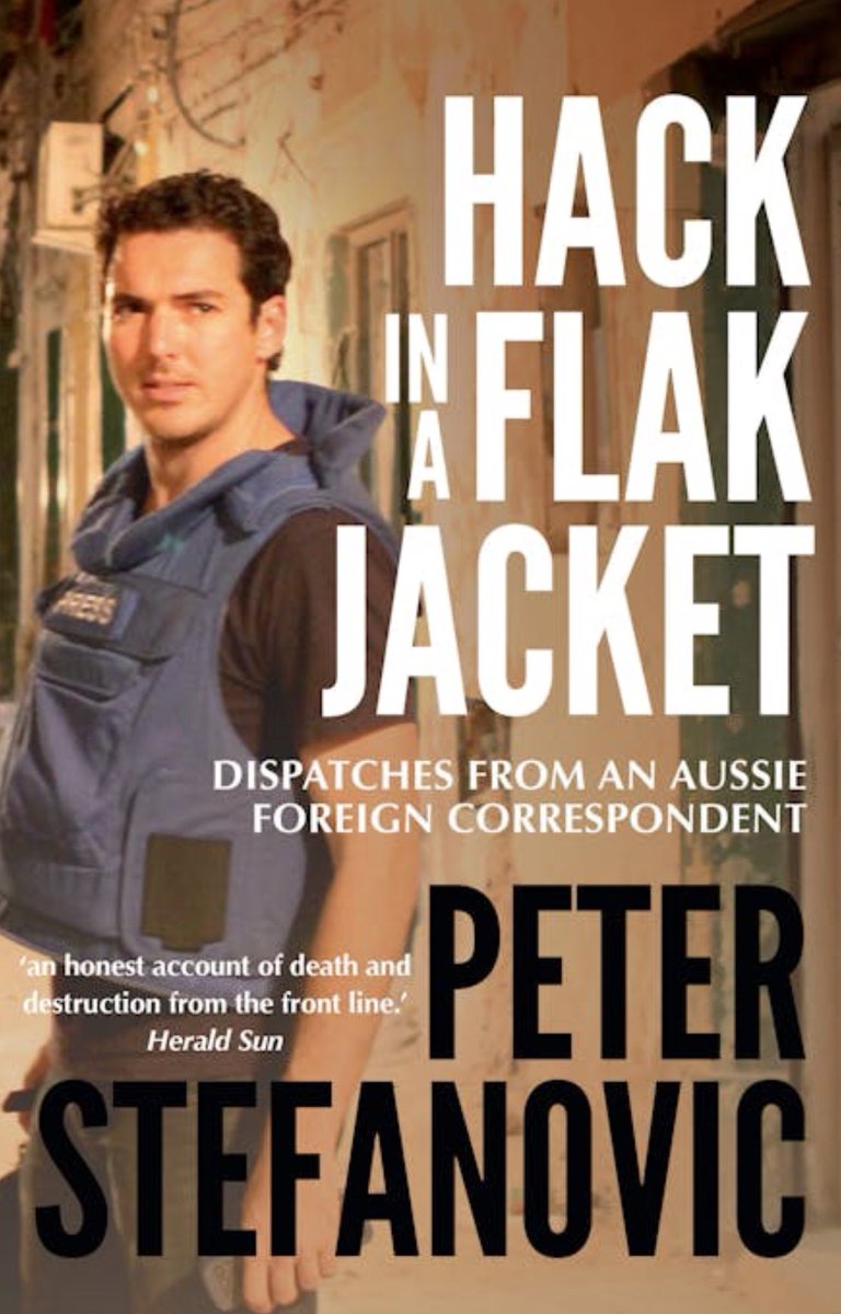 Remember that book that Peter Stefanovic wrote? Hack in a Flak Jacket. Yeah he got the hack bit right.