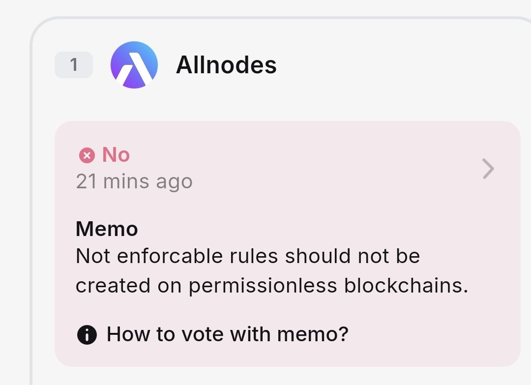 Hey @Allnodes! So, by this logic how is 'compulsory KYC' enforceable? You voted 'abstain' for KYC. #LUNC #LUNA #USTC