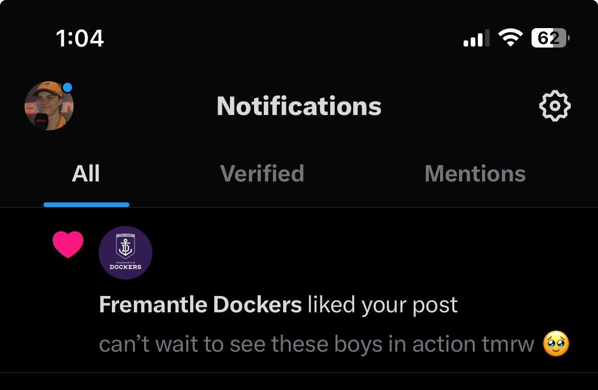 A lovely surprise ! Thanks @freodockers , see you at the MCG tomorrow 🥹