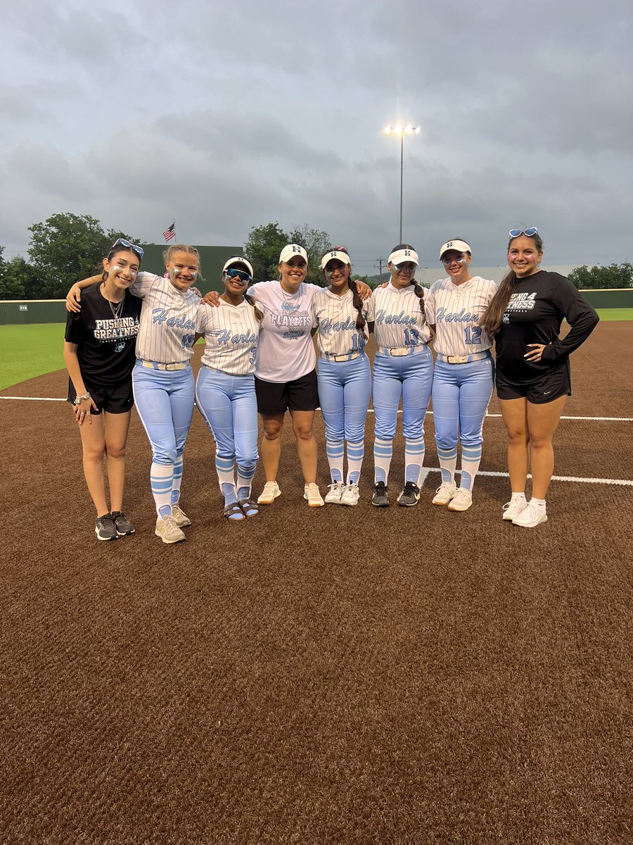 Our season came to an end tonight. Seniors, you’ve left Harlan Softball much better than you found it. You have left quite a legacy! Thank you Hawk Nation for showing up today. We love you! To our parents, this season was such a fun one because of you! We’ll be back 🦅