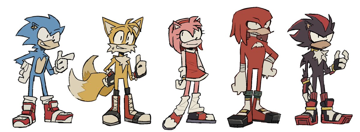 Sonic and the gang [+shadow]