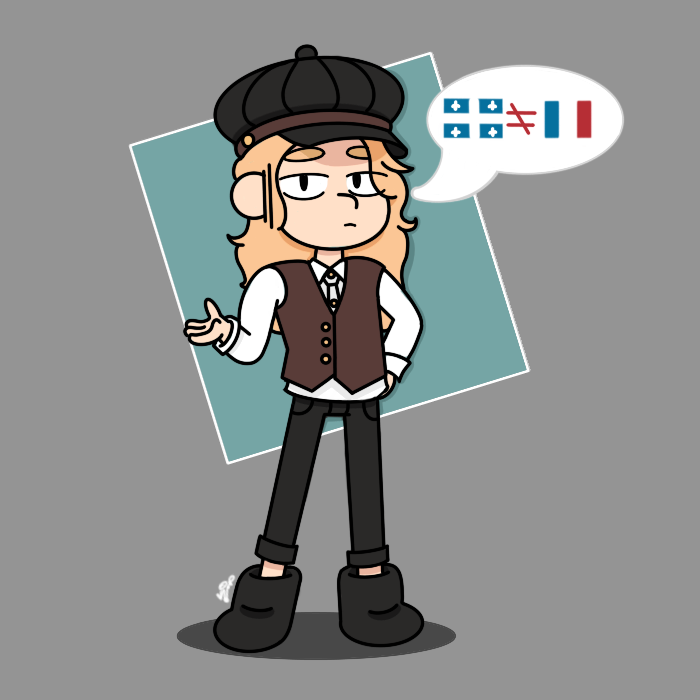 She's tired of explaining that Quebec is NOT France (but in the Hilda style bc I haven't touched that in a while)
#ocart #digitalart #OC #hildanetflix