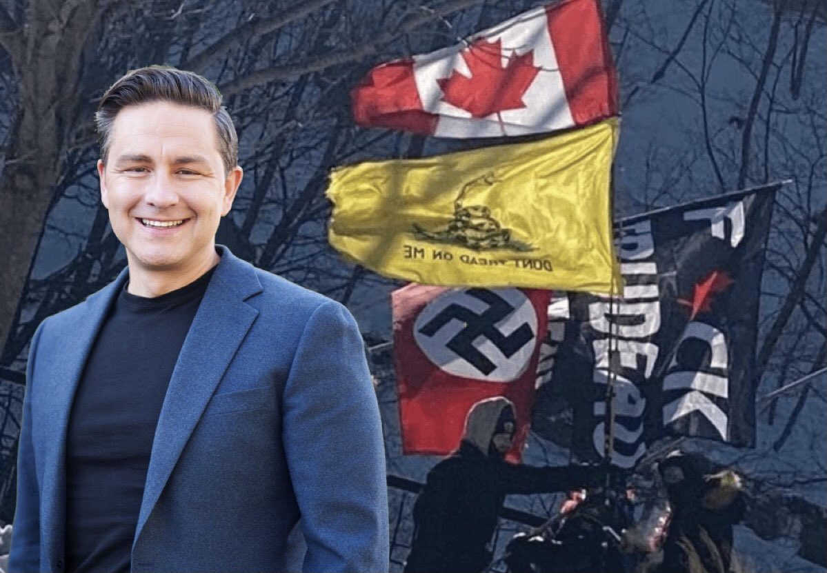 Poilievre continues to go on record as being a hateful anti-Canadian twat-waffle.

#NeverPoilievre