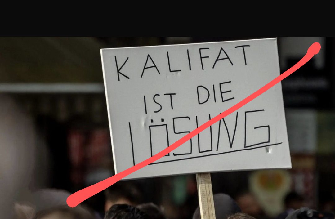 Zu Kalifat Gegendemonstrationen in Hamburg aufgerufen?
🤔
Da muss es keine gegen Demonstrationen geben, da muss es konsequentes abschieben geben...
Wer ein Kalifat in Deutschland fordert, hat hier nichts zu suchen !