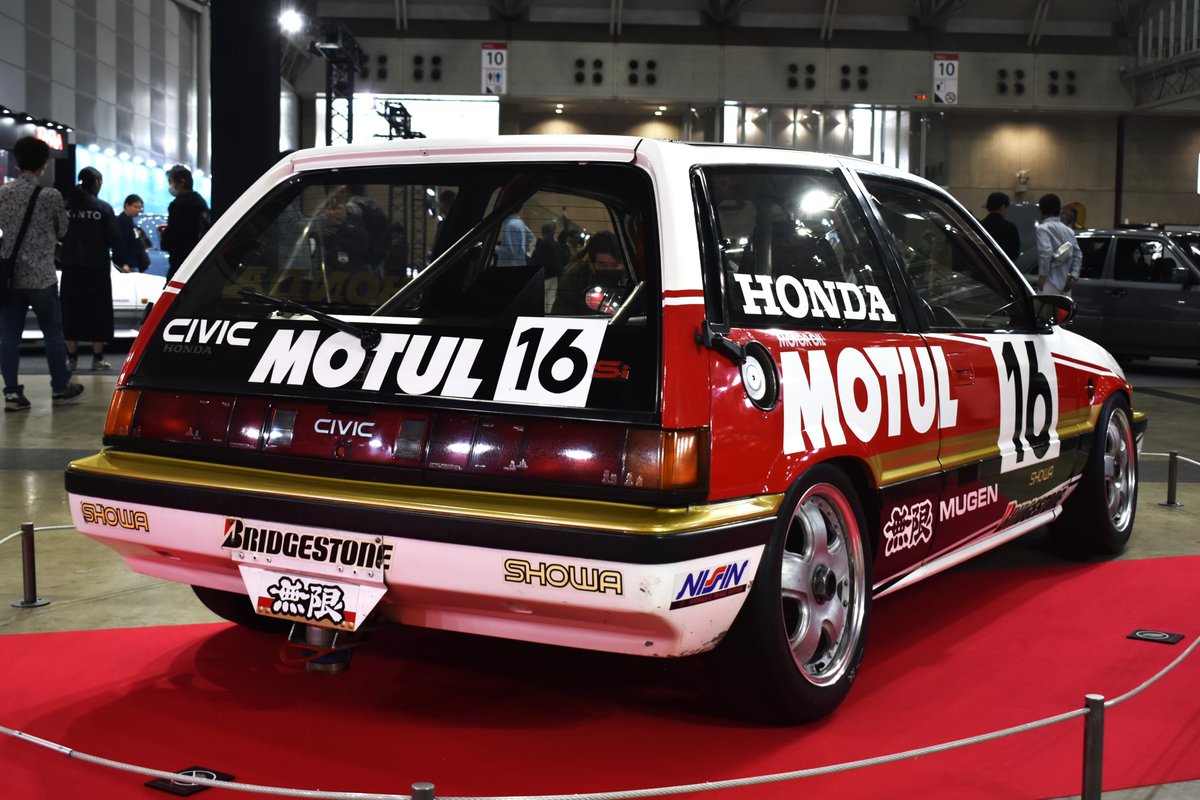 オートモビルカウンシル2024
本田技研工業株式会社
ワンダーシビック Si レース車
(Gr.A #16 MUGEN MOTUL JTC 中子、岡田 1987 #16)
①

#AUTOMOBILECOUNCIL
#オートモビルカウンシル