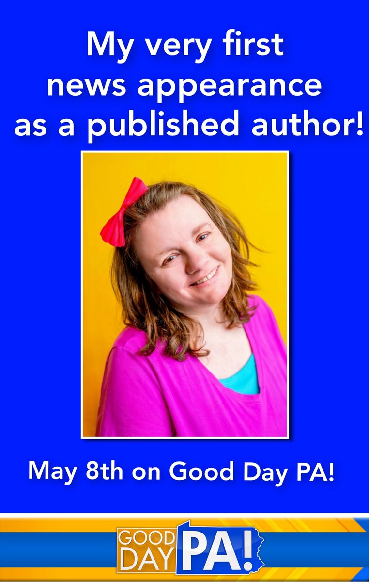 Drum roll please. 🥁🥁🥁 I'm going to be on the news! Tune into Good Day PA on May 8th to hear me talk about Harriet Kippley and other writing related things. @FreeSpiritBooks