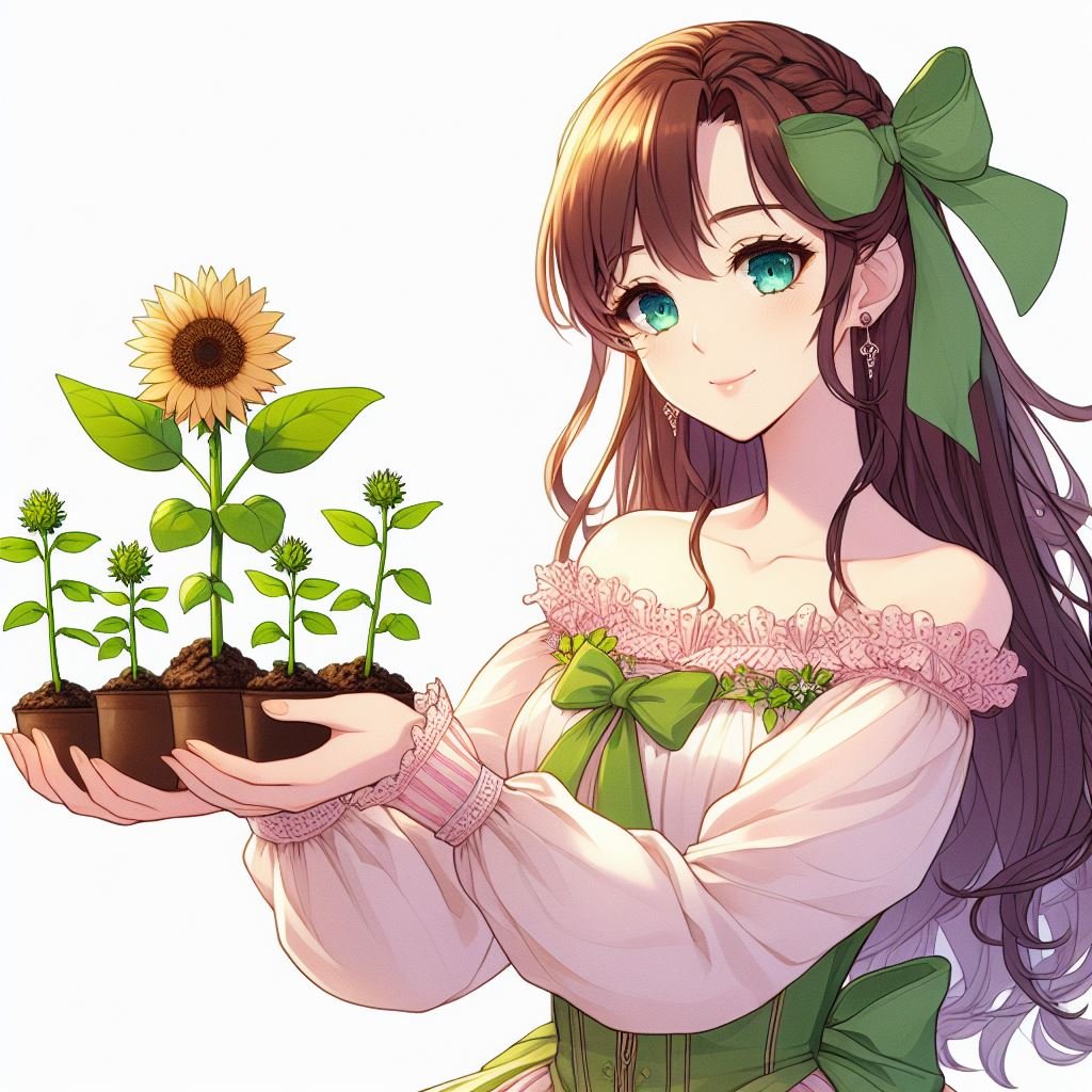 Embrace the present, cherish the past, and dream of the future.

For you🌻💛💚 
 #TimeFlies #LifeJourney
#goodmorning #AIgirl #animegirl #Growth #grow