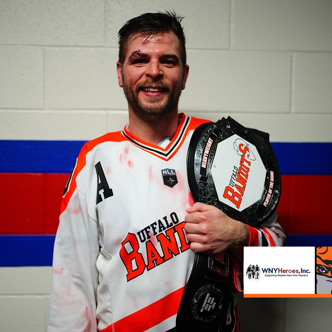 Yeah, but you should see the other guy…

Nick Weiss is tonight’s Heavyweight Player of the Game! 👊

#LetsGoBandits | @WNYHeroes