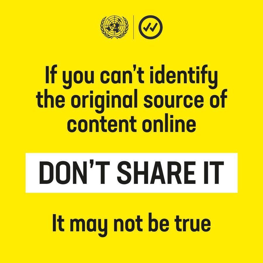 Disinformation on social platforms divides communities and incites hatred. Tackling disinformation & hate speech is critical in stopping the spread of harmful information. ❌ Don't share rumors. ✅ Choose content from reliable sources. #PledgeToPause