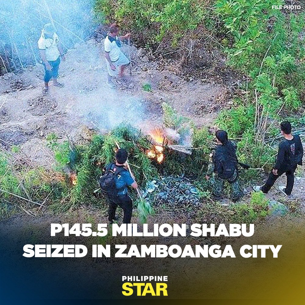 More than 21 kilos of shabu valued at P145.5 million were recovered in a sting in Zamboanga City on Tuesday, authorities reported on Friday. tinyurl.com/3sy9v8zv