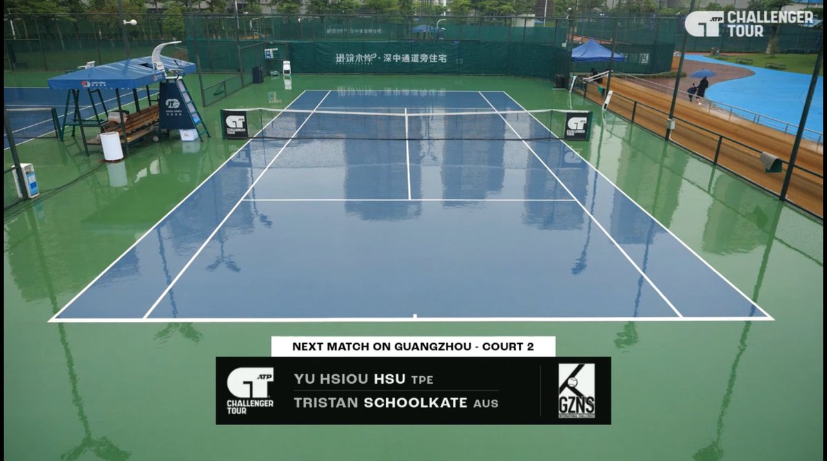 Looks like Guangzhou is gonna be rained off again. They should really be moving indoors now…
#ATPChallenger