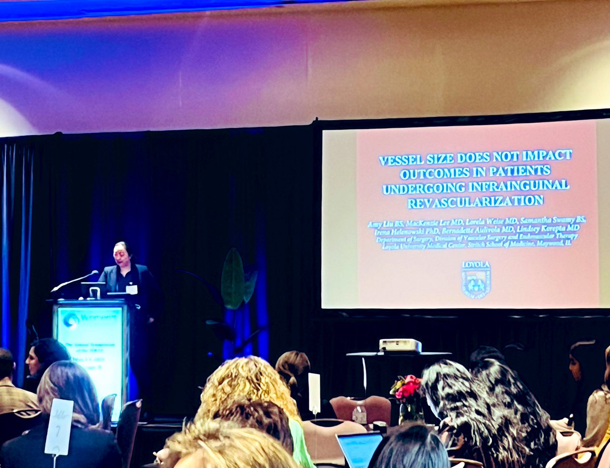 Bernadette Aulivola (@baulivolamd) on Twitter photo Nice work Amy Liu, <a href="/LoyolaStritch/">Stritch School of Medicine Loyola Chicago</a> medical student- presenting her research on impact of vessel size on lower extremity revascularization outcomes at <a href="/WomensVascular/">International Society for Women Vascular Surgeons</a> Symposium 2024 <a href="/VSIGLoyola/">Loyola Vascular Surgery Interest Group (VSIG)</a> <a href="/LoyolaVascular/">Loyola Vascular Surg</a> <a href="/FutureVascSurgn/">FutureVascSurgeons</a> <a href="/LKoreptaMD/">Lindsey Korepta, MD</a> <a href="/VivianGahtanMD/">Vivian Gahtan</a> Nice work Amy Liu, <a href="/LoyolaStritch/">Stritch School of Medicine Loyola Chicago</a> medical student- presenting her research on impact of vessel size on lower extremity revascularization outcomes at <a href="/WomensVascular/">International Society for Women Vascular Surgeons</a> Symposium 2024 <a href="/VSIGLoyola/">Loyola Vascular Surgery Interest Group (VSIG)</a> <a href="/LoyolaVascular/">Loyola Vascular Surg</a> <a href="/FutureVascSurgn/">FutureVascSurgeons</a> <a href="/LKoreptaMD/">Lindsey Korepta, MD</a> <a href="/VivianGahtanMD/">Vivian Gahtan</a>