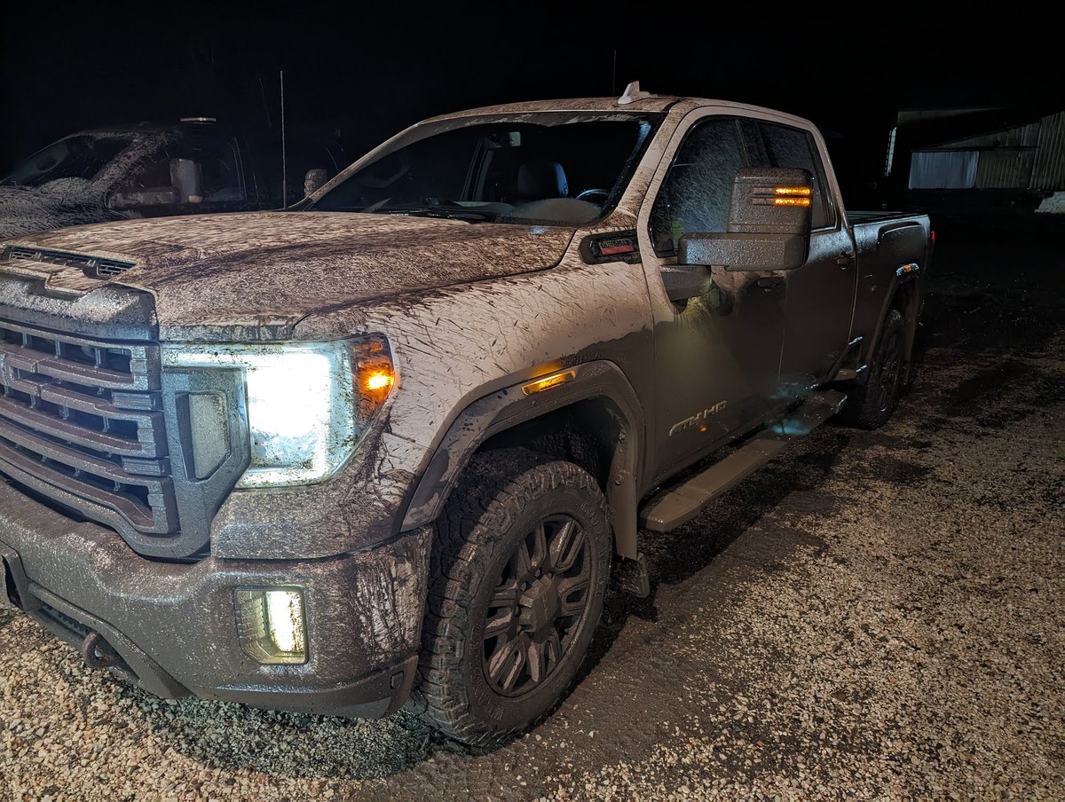 Hey @MBGovRoads, we've been asking for gravel for years on a main provincial road 423. This is getting out of hand. Had to stop and wipe off my headlights to see. Went 30 km/hr and it was almost too fast.