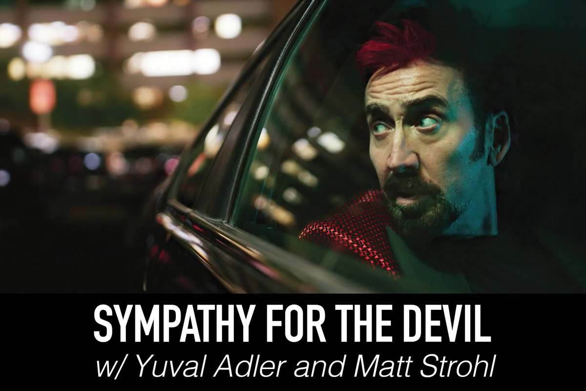 SYMPATHY FOR THE DEVIL! We sit down with the film's director Yuval Adler and returning guest @strohltopia to discuss suspense, guilt, amends, and all things Nic Cage. You don't want to miss Yuval's wild stories about working with Cage! Listen below: podcasts.apple.com/us/podcast/114…