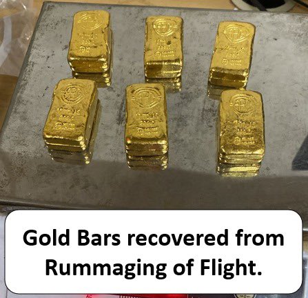 During 29 April – 02 May 2024, Mumbai Customs Zone-III seized over 12.74 Kg Gold & Electronics valued at Rs 8.37 Cr across 20 cases. Gold found hidden in water bottles, undergarments and in the rectum. Electronics were in hand bags & checked-in luggage. 5 Pax were arrested.