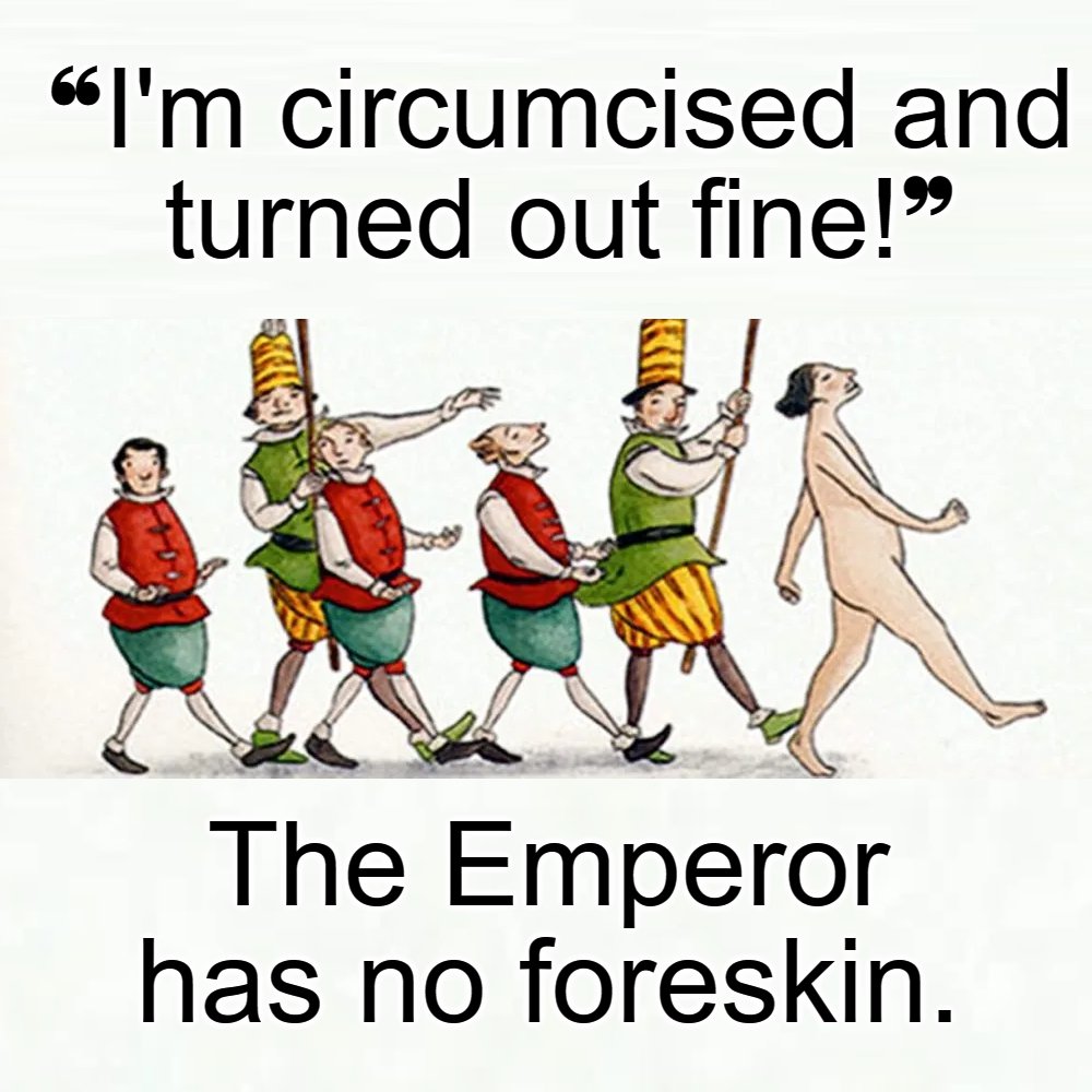 Accepting circumcision beliefs and cultural assumptions prevents men from recognizing and feeling their dissatisfaction. A typical response is “When I was young I was told it was necessary for health reasons. I guess I just didn’t question that. I assumed that was so.”