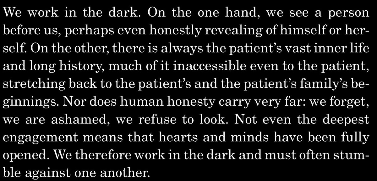 “Not even the deepest engagement means that hearts and minds have been fully opened. Wethereforeworkinthedarkandmustoftenstumble against one another.”